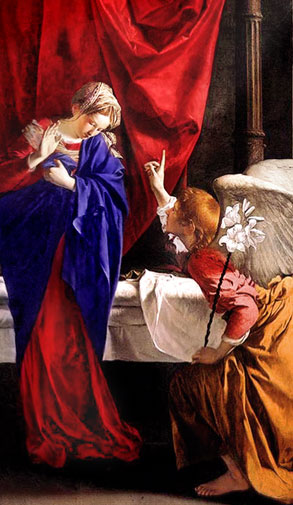 The Annunciation: Orazio Gentileschi